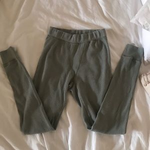 Skims waffle leggings in mineral